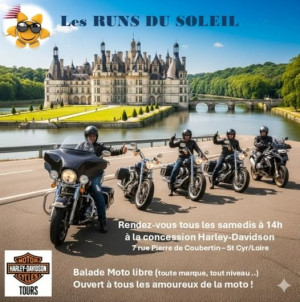 Nouvelle saison des Runs du Soleil chez Harley-Davidson Tours